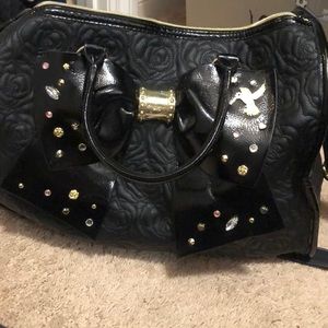 Betsy Johnson black Weekend bag!
